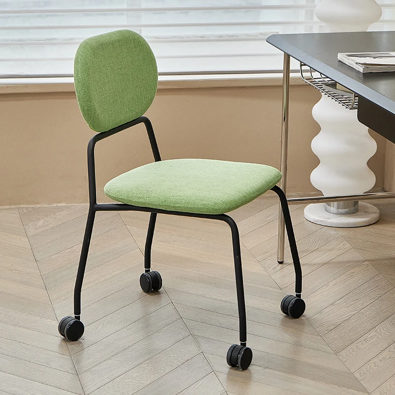 

Lazy Space Chair Nordic Computer Bedroom Home Desk Wheeled Removable Chair Staff Office Single Cadeira Escritorio Furniture