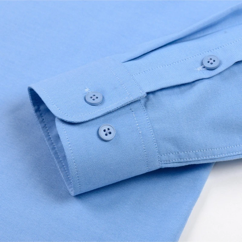 Modal High-end Anti-Wrinkle Men's Shirt Long Sleeves Slim Fit Camisa Social Business Formal Office Work white shirts Men S-4XL