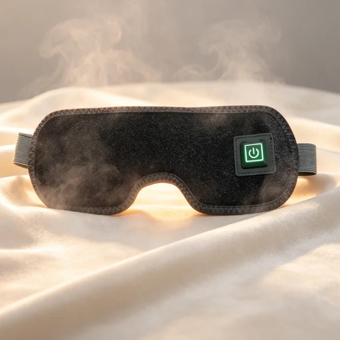 Custom Eye Mask Red Light 850nm Infrared Pain Relief Massage Light Therapy Eye Mask for Home Office Use