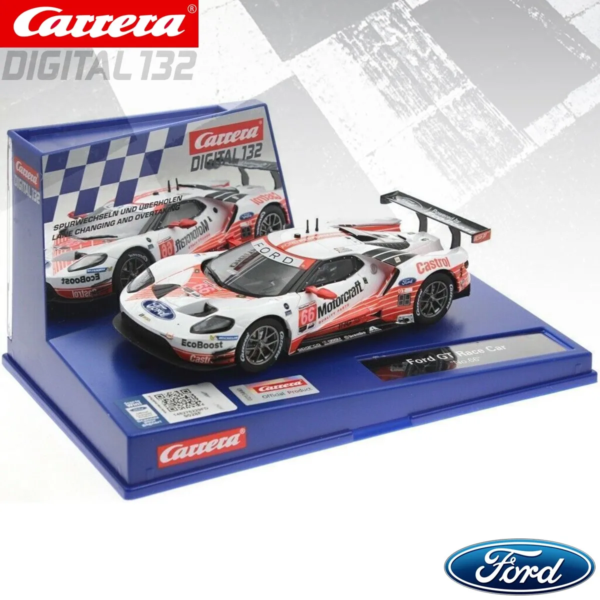 Carrera Slot Car Digital132 Ford GT Race Car 30771 / 30913 / 30970