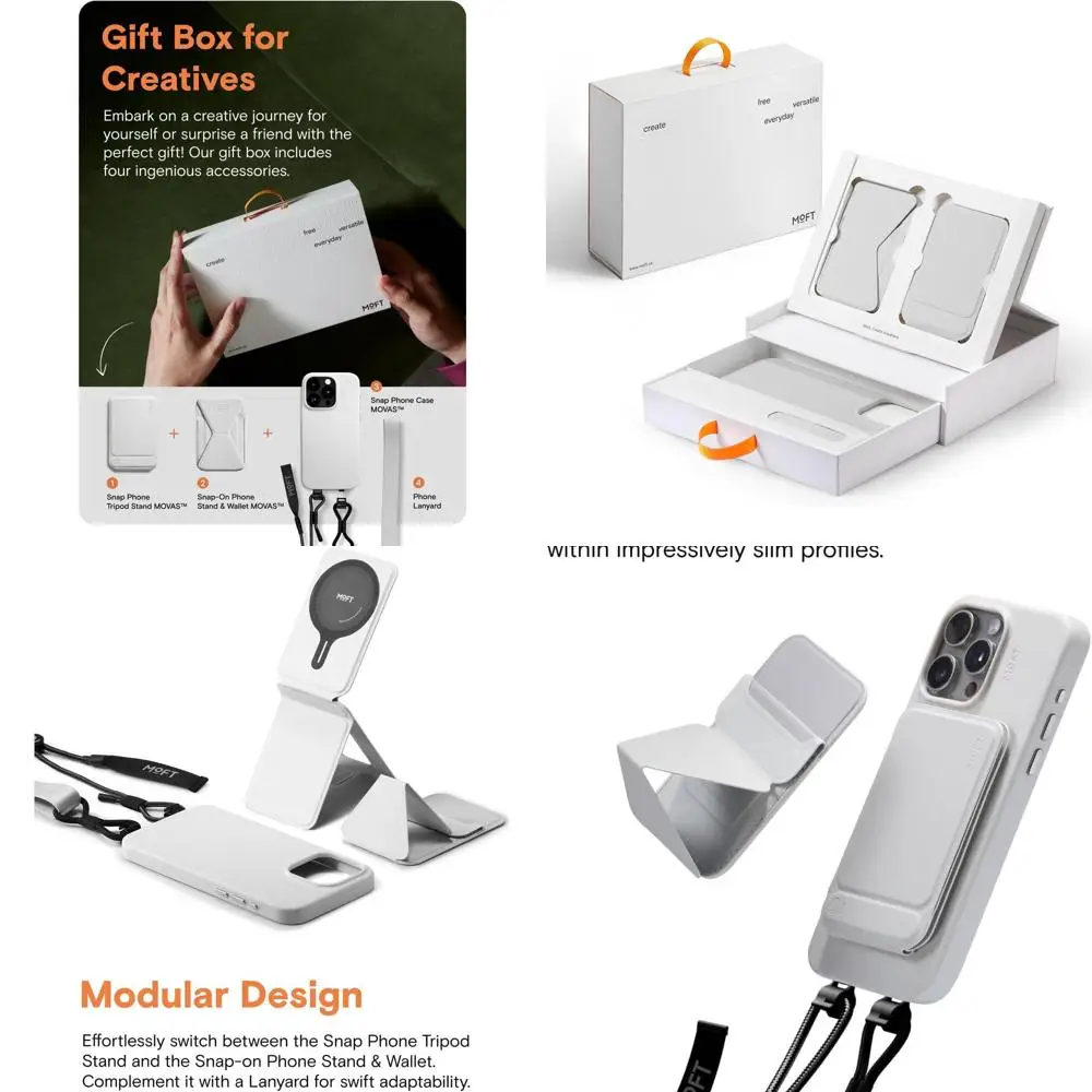 Tripé universal para telefone, suporte, cordão e capa para iPhone 15 Pro - presente ideal para homens e mulheres