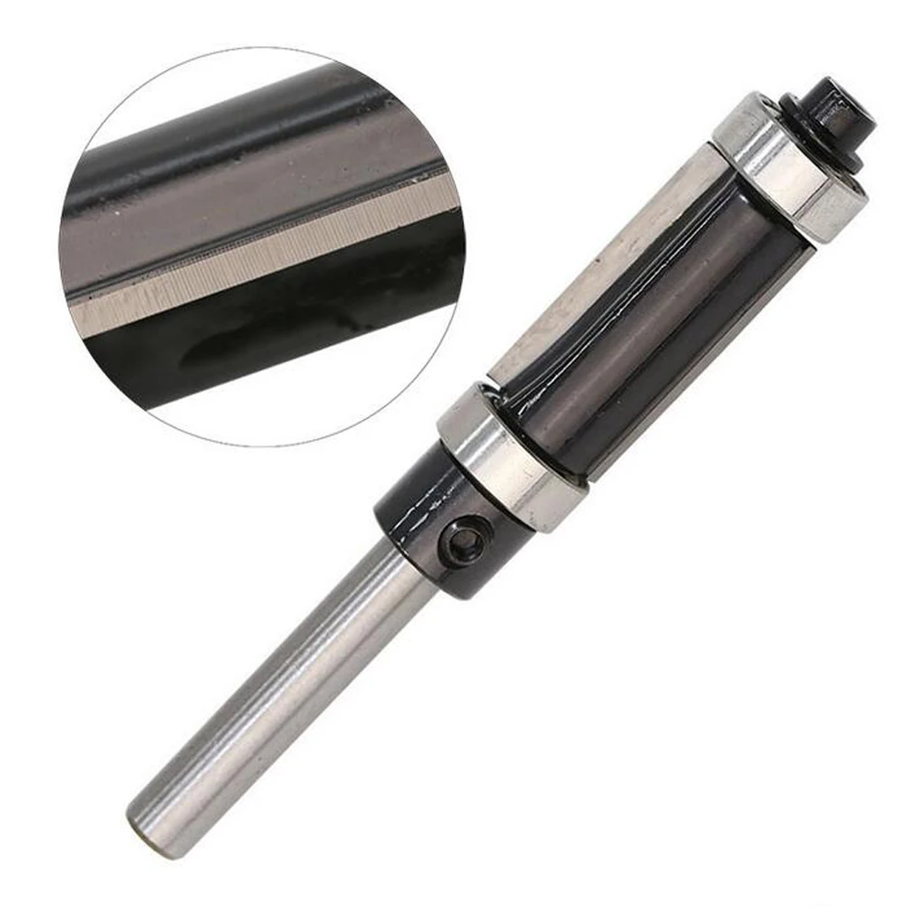 Cemented Carbide Flush Trim Router Bit High Durability Mortise Cutter for Accurate Woodworking Projects