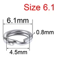 Tamaño 6.1mm 4.5x0.8