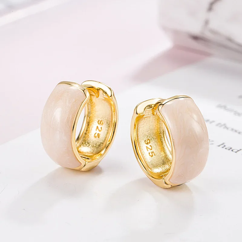Fashion New Style French Style Drip Oil Water Drop Ear Buckle Earrings Women Exquisite Accessories Girlfriend Birthday Jewelry image 4