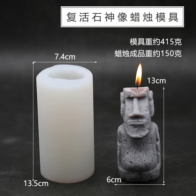 Vintage Statue Candle Mold Silicones Statue Aroma Stone Molds DIY Moulds For The Resurrection Of Stone PRZY Eco-friendly