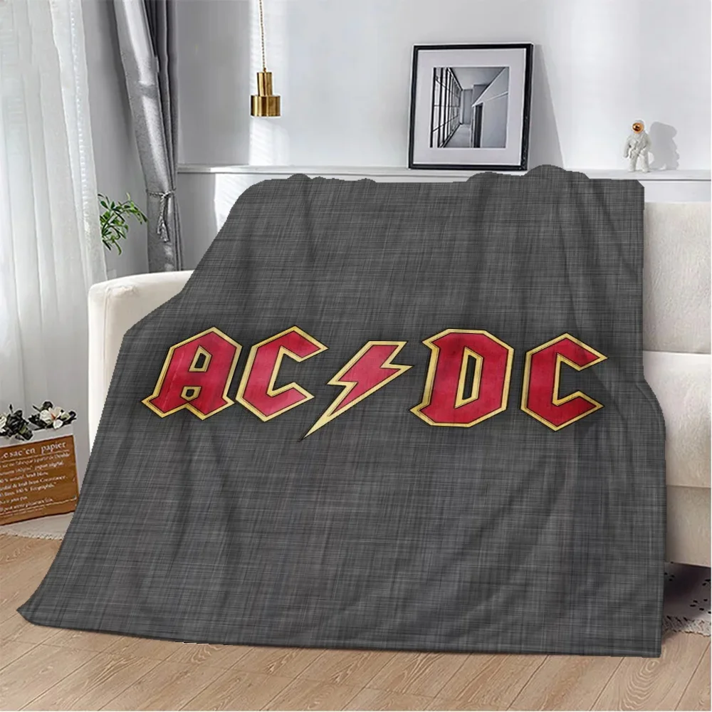 Acdc Fluffy Soft Blankets & Throw Blanket Home Interior Knitted Plaid Beach Towel Microfiber Bedding Knee Nap King Size Bed Sofa