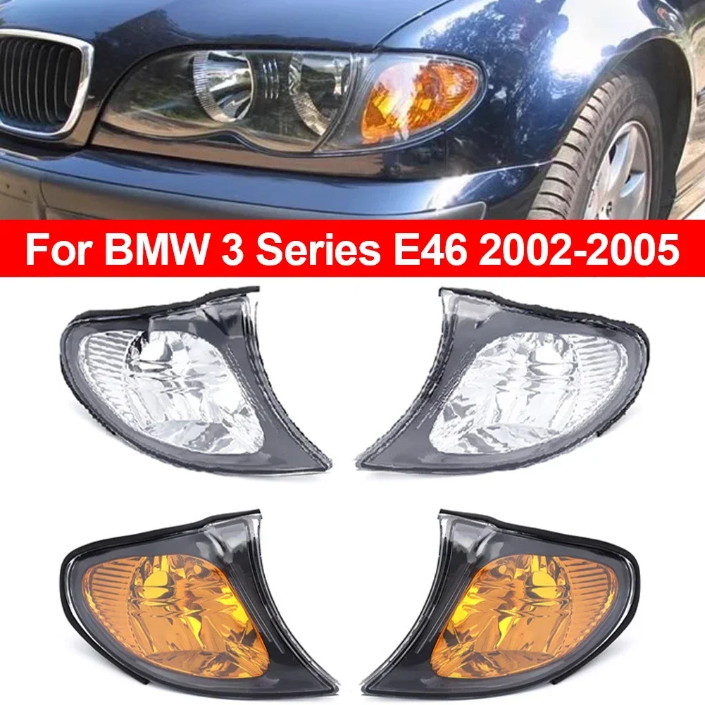 Car Turn Light Corner Marker Parking Light Lamp Trim For BMW 3 series E46 318i 320i 325i 330i 2002-2005 63137165859 63137165860