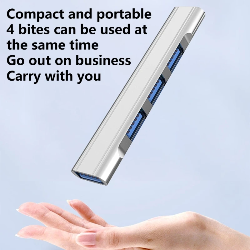 Wireless 4 In 1 USB 2.0 HUB Adapter Extender Splitter Box 4 Port USB C Splitter For PC Laptop Dropshipping