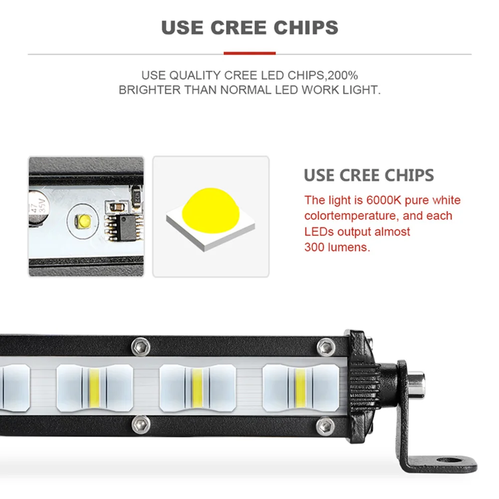 7 Inch Flood Light 12V 24V for Tractor Truck Off Road 4WD 4x4 ATV UTV UAZ 6D Lens Led Light Bar Led Work Light