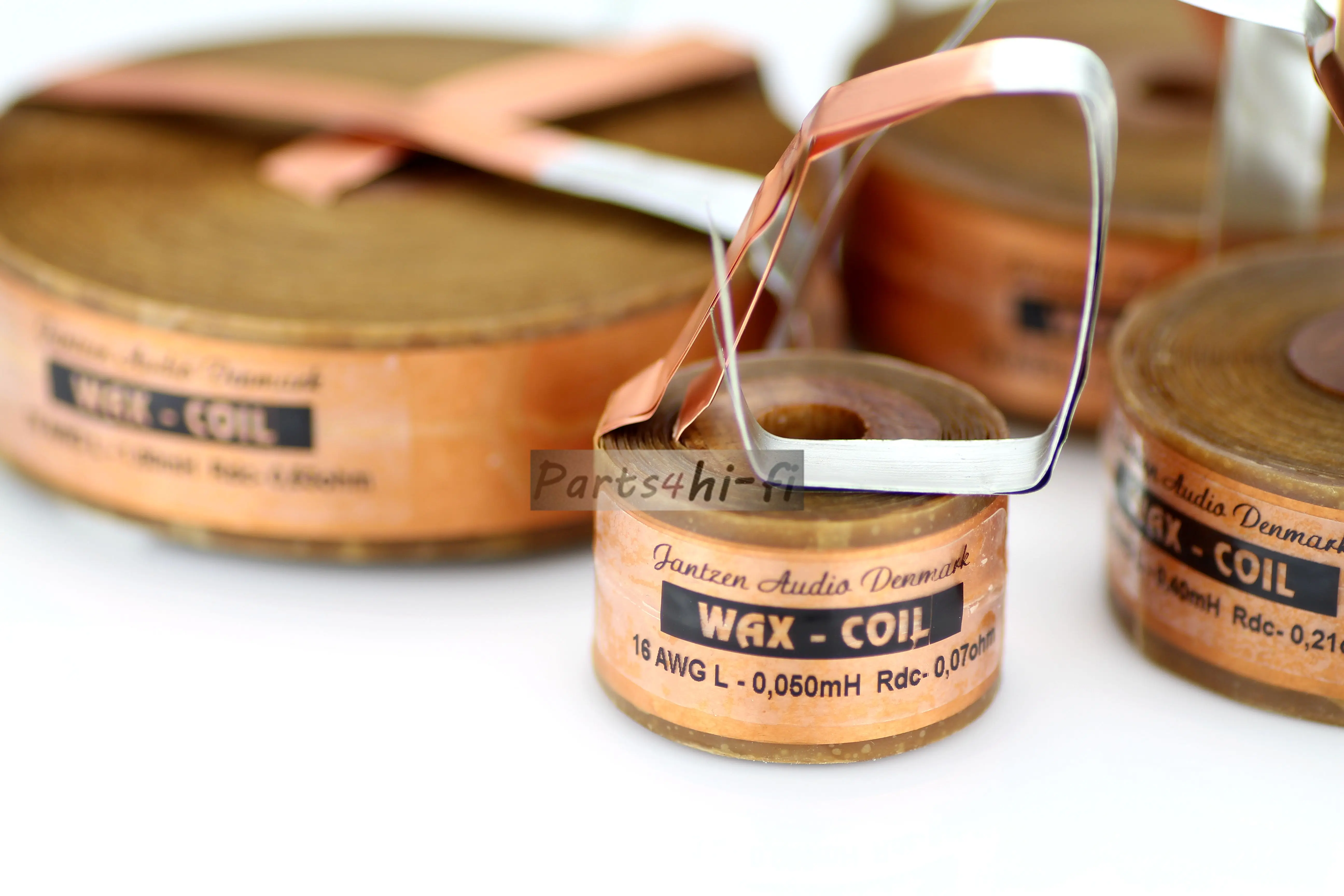 2pcs/lot Original Denmark Jantzen-audio WAX-COIL Wax Copper Foil Inductor 16awg (1.3mm)4N oxygen free copper foil  free shipping