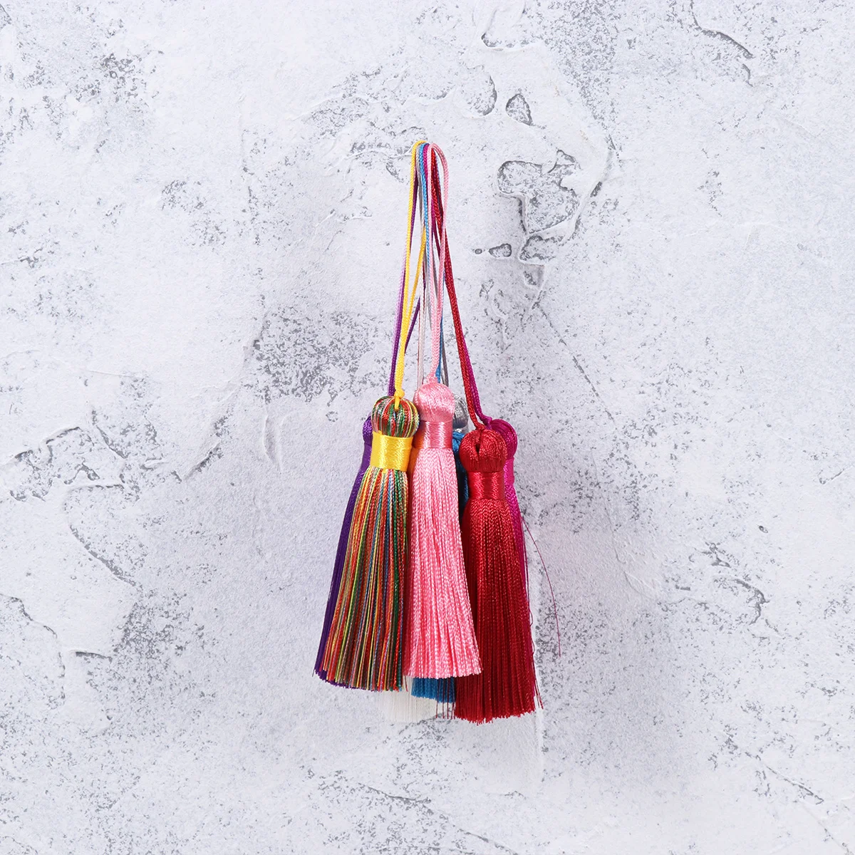 

25Pcs Premium Ice Silk Chinese Tassels Soft Silky Colorful Handwoven DIY Jewelry Craft Accessories Chinese Tassels