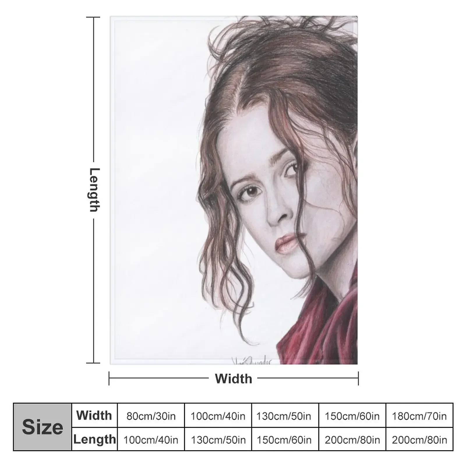 Helena Bonham Carter English Rose Throw Blanket Heavy for sofa halloween Luxury Throw Blankets