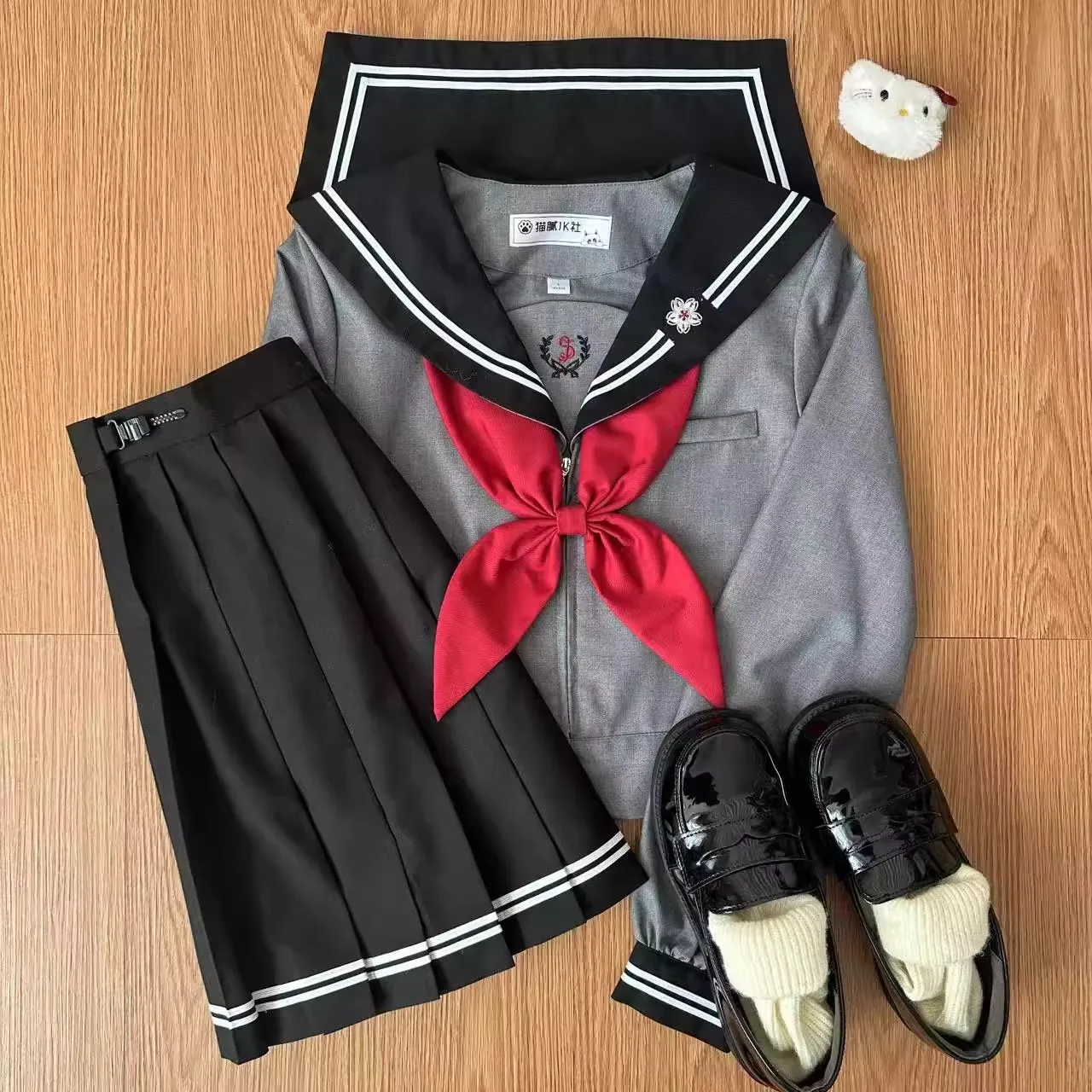 Abito da marinaio giapponese Cosplay Seifuku Abito da marinaio estivo Maniche lunghe Uniforme JK per studenti delle scuole superiori da donna Uniformi coreane
