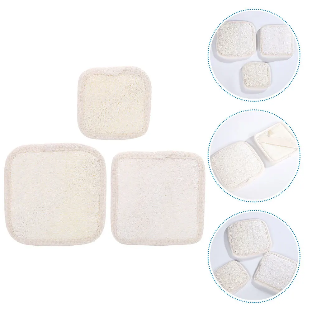 

3Pcs Body Washing Loofah Sponges Soft Exfoliating Bath Scrub Pads Shower Loofah Shower Sponge for Dead Skin Body Scrubber