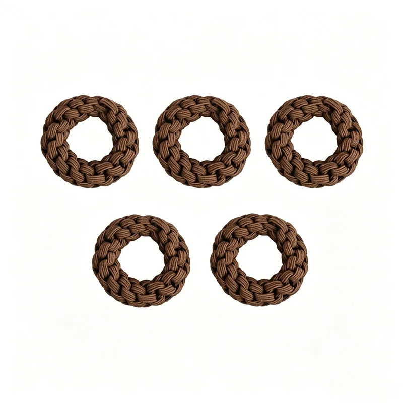 5 Stück/Set Hochwertige, dicke, elastische Haarbänder für Frauen und Mädchen, süße Haargummis, Scrunchies, Haarseile, Haar-Accessoires – Detail 10