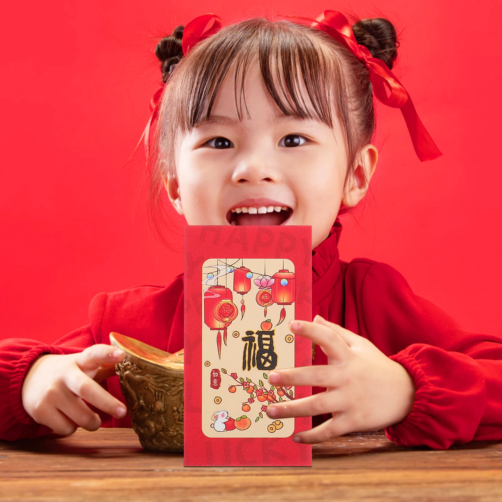 

18 Pcs Pocket Three-dimensional Red Envelope Occasion Paper Chinese Envelopes for Money