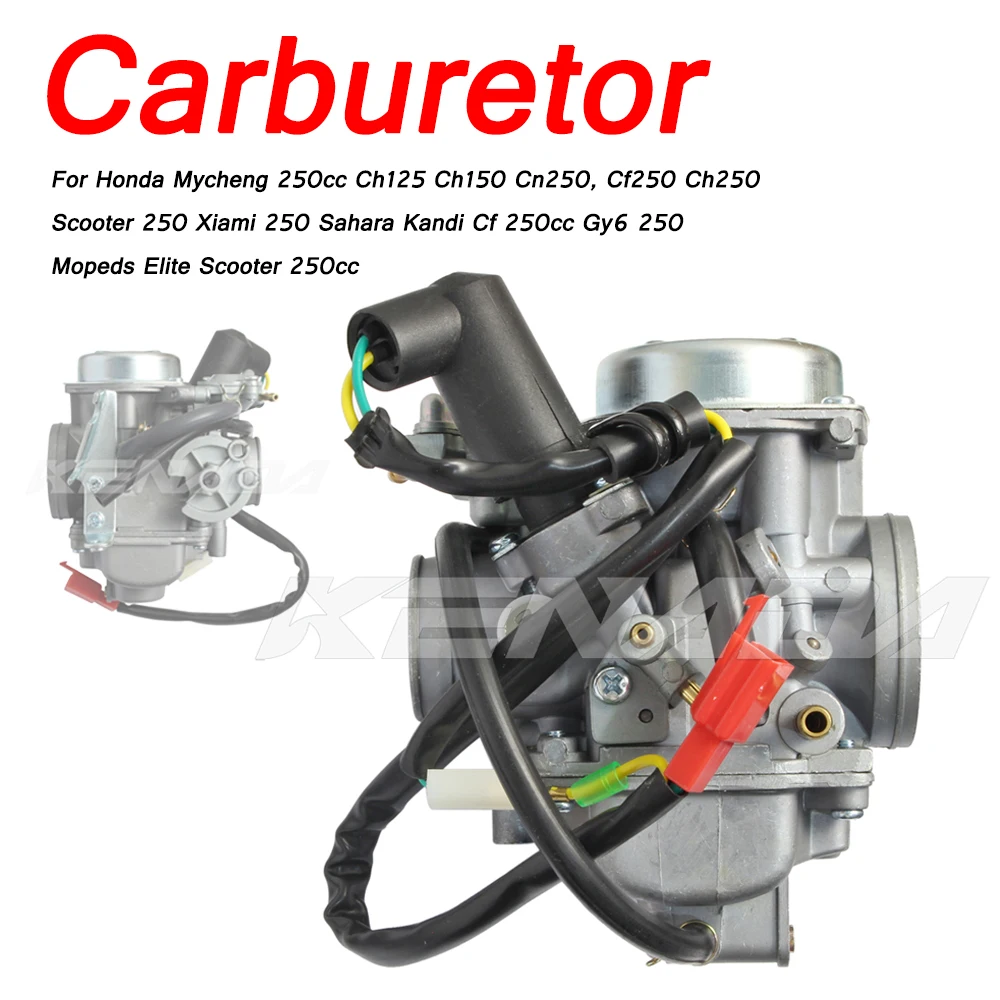 Carburetor Carb For Honda Mycheng 250cc Ch125 Ch150 Cn250, Cf250 Ch250 Scooter 250 Xiami 250 Sahara Kandi Cf 250cc Gy6 250