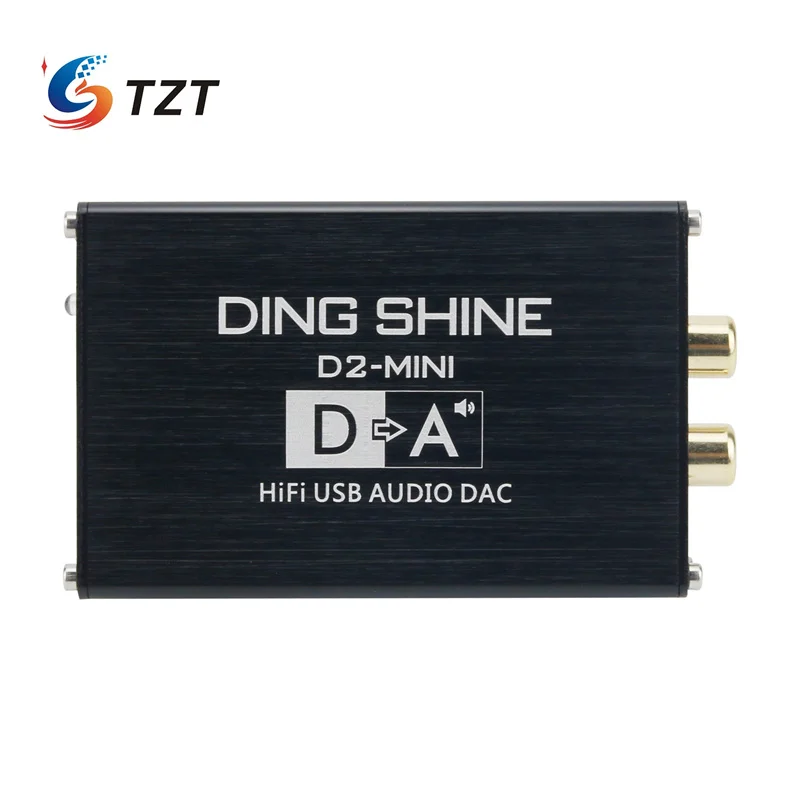 TZT Đinh Bóng D2-MINI HIFI USB DAC Bộ Giải Mã Card Âm Thanh USB ES9018K2M Cho Hoạt Động Loa Khuếch Đại