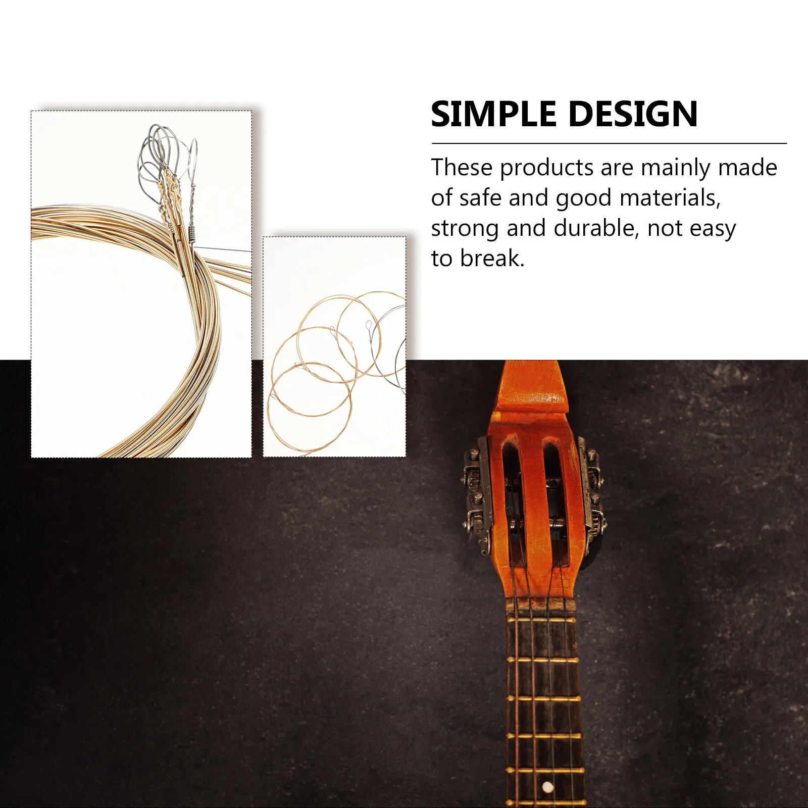 8Pcs Mandolin Strings Kit Easy to Install Strong Not Break Quickly Ideal for Regular Tuning Changes Mandolin Accessories