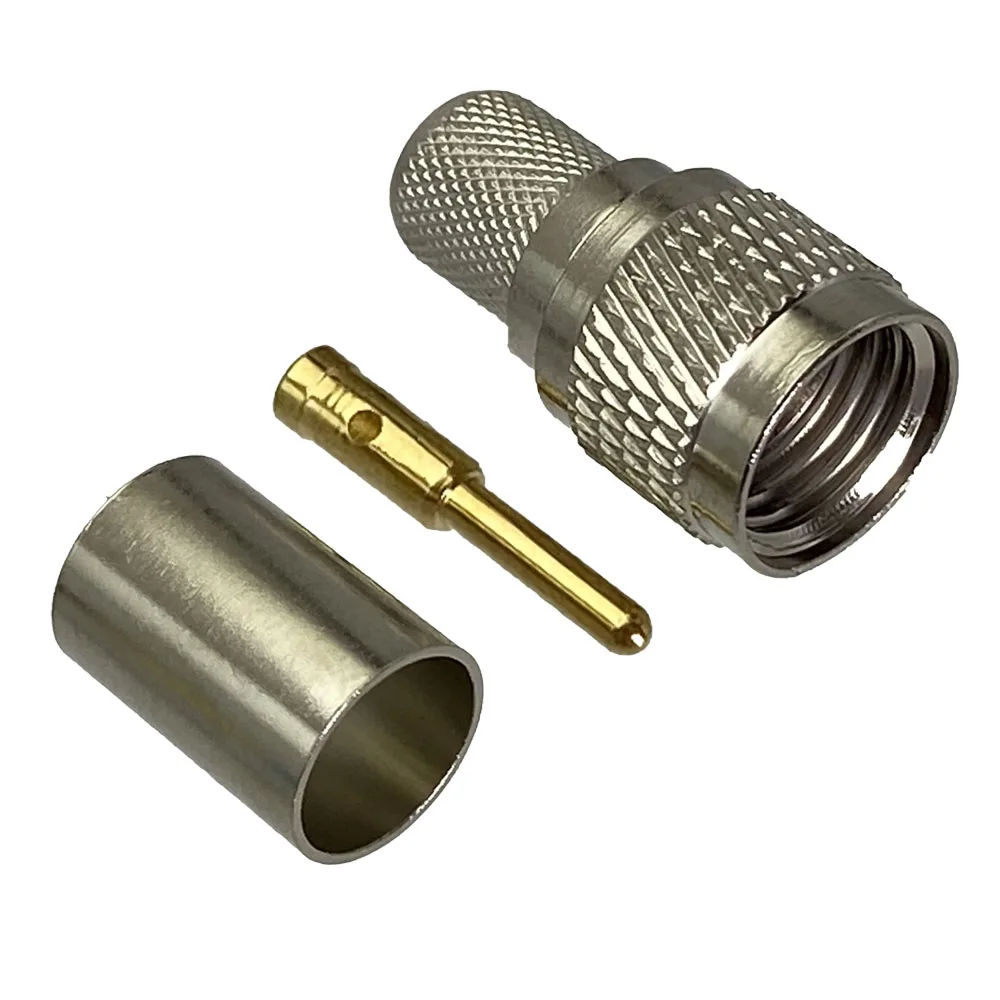 1pcs Mini UHF Male Crimp For RG316 RG174 RG58 RG400 LMR240 RG5 RG6 Cable RF Coaxial Connector Adapter