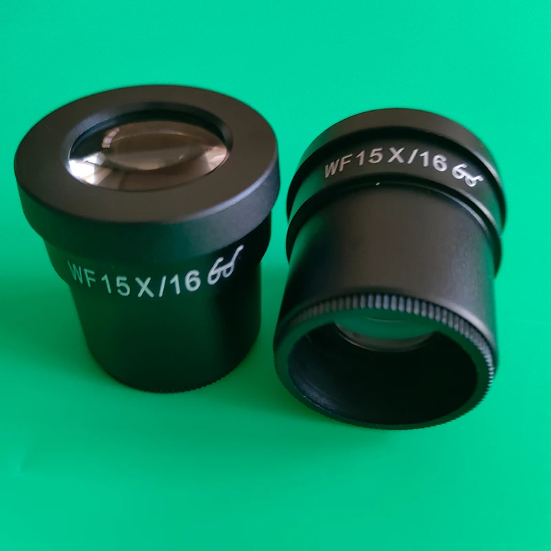 2 pièces WF10X WF15X WF20X oculaire grand Angle haut oculaire oculaire pour Microscope binoculaire trinoculaire stéréo 30MM taille d'interface