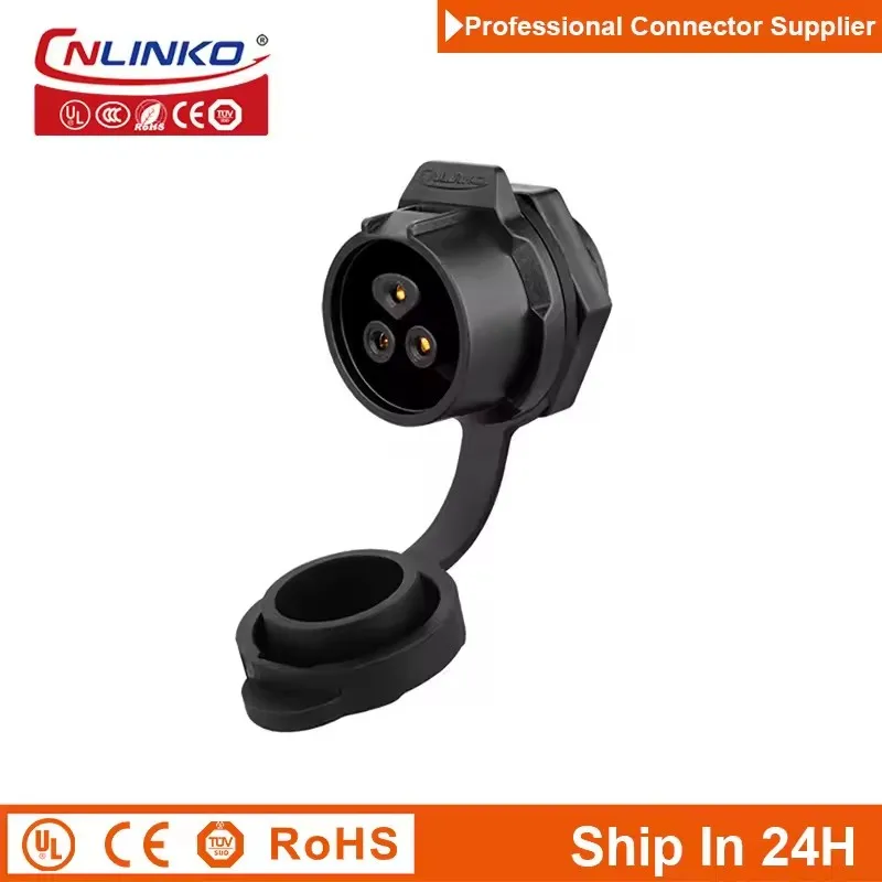 Cnlinko LP16 Aviation 3pin M16 Waterproof Solder Plug Socket Wire Joint Power Connector
