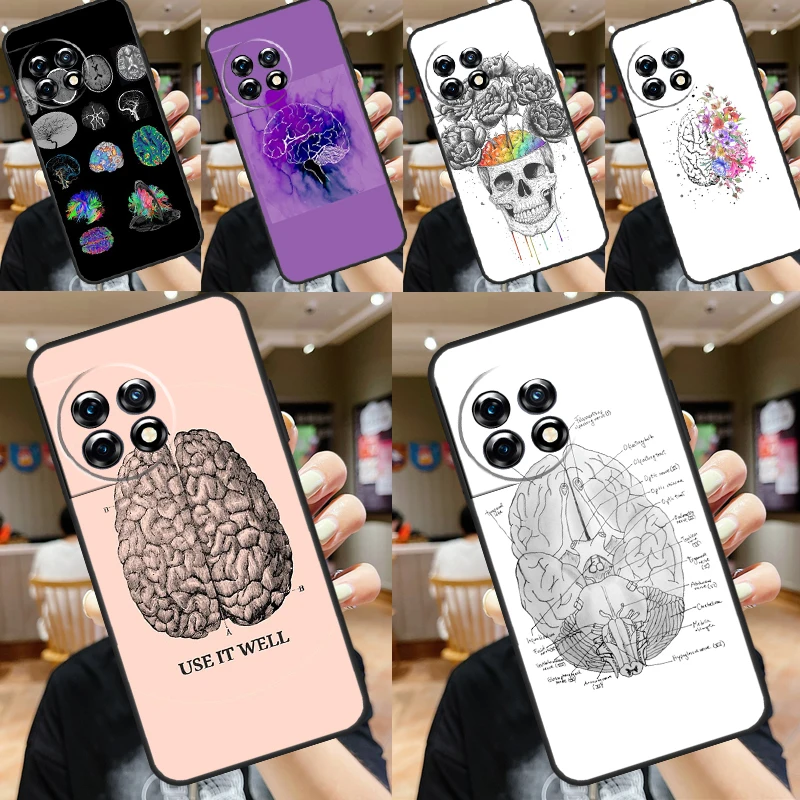 Anatomy Brain Case For OnePlus 11 12 8 9 10 Pro 10R 9R 8T 10T 12R Nord N10 N20 N30 CE 4 3 2 Lite Cover