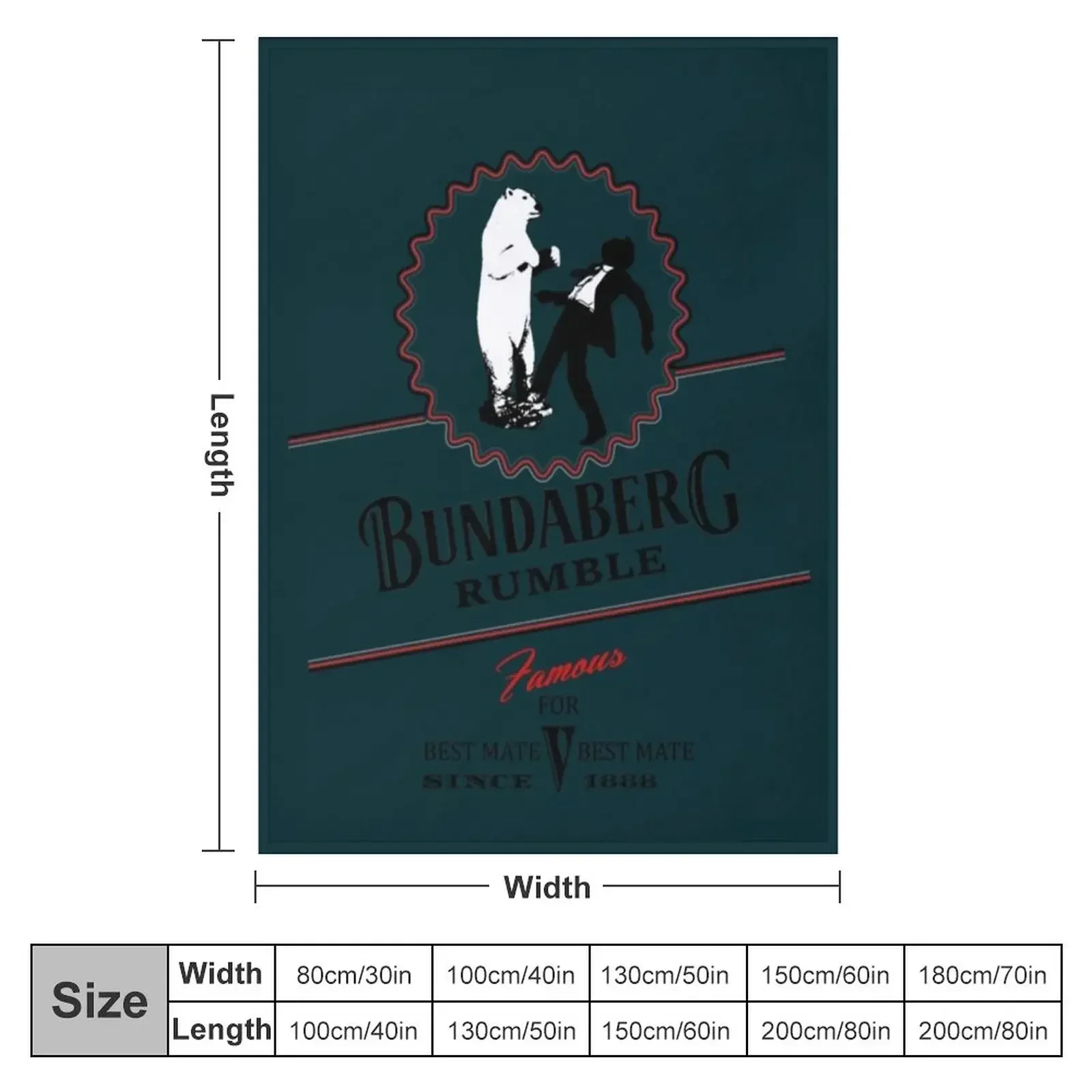 Bundaberg Rumble Throw Blanket Luxury Brand Kid'S Blankets