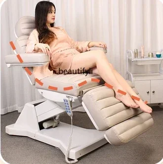 Professional all-electric beauty bed, special for beauty salons, beauty lift bed, body massage embroidery bed