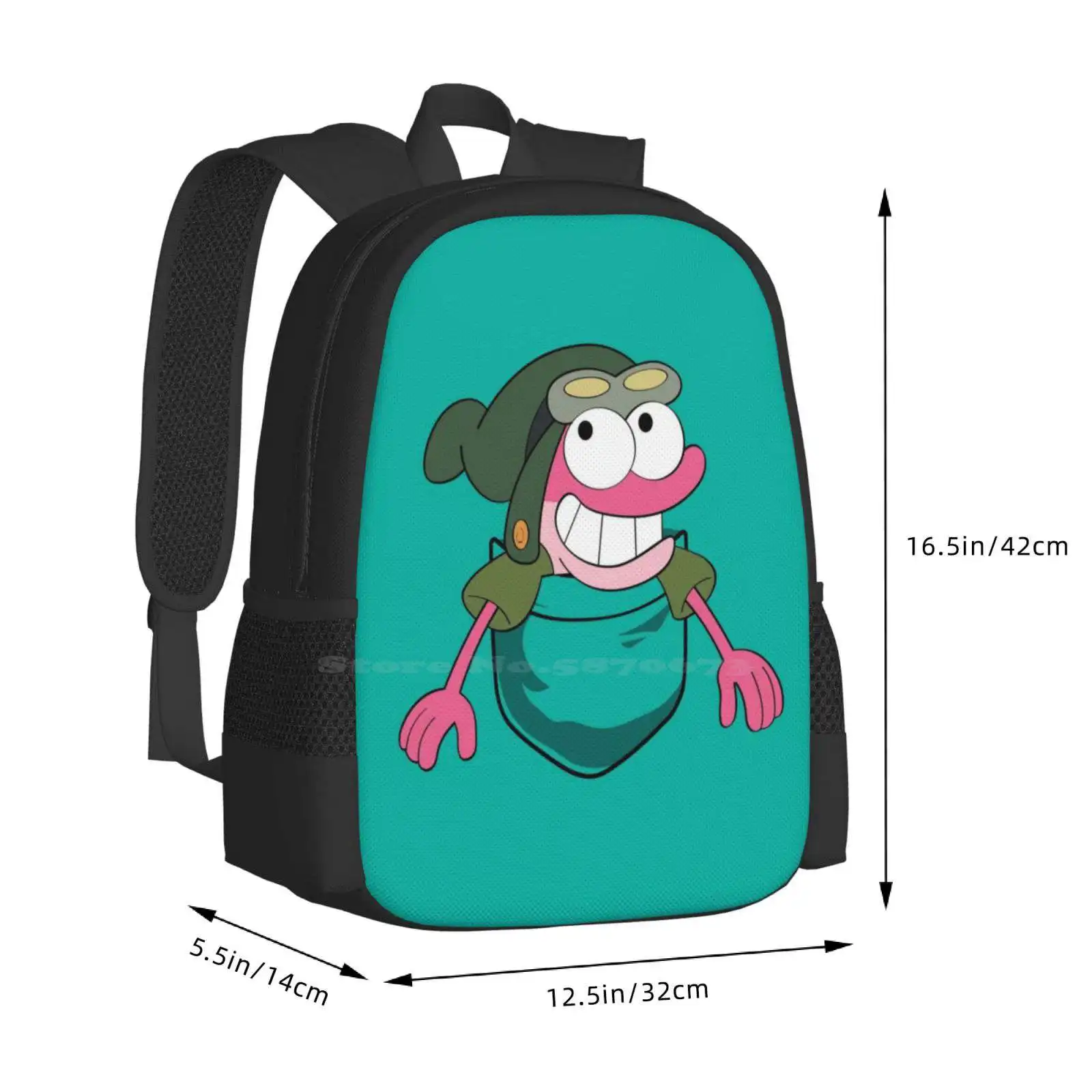 Sprig In Your Pocket School Bag Big Capacity Backpack Laptop Frogman Pink Frog Amphibia Cartoon Anne Boonchuy Magic World Child