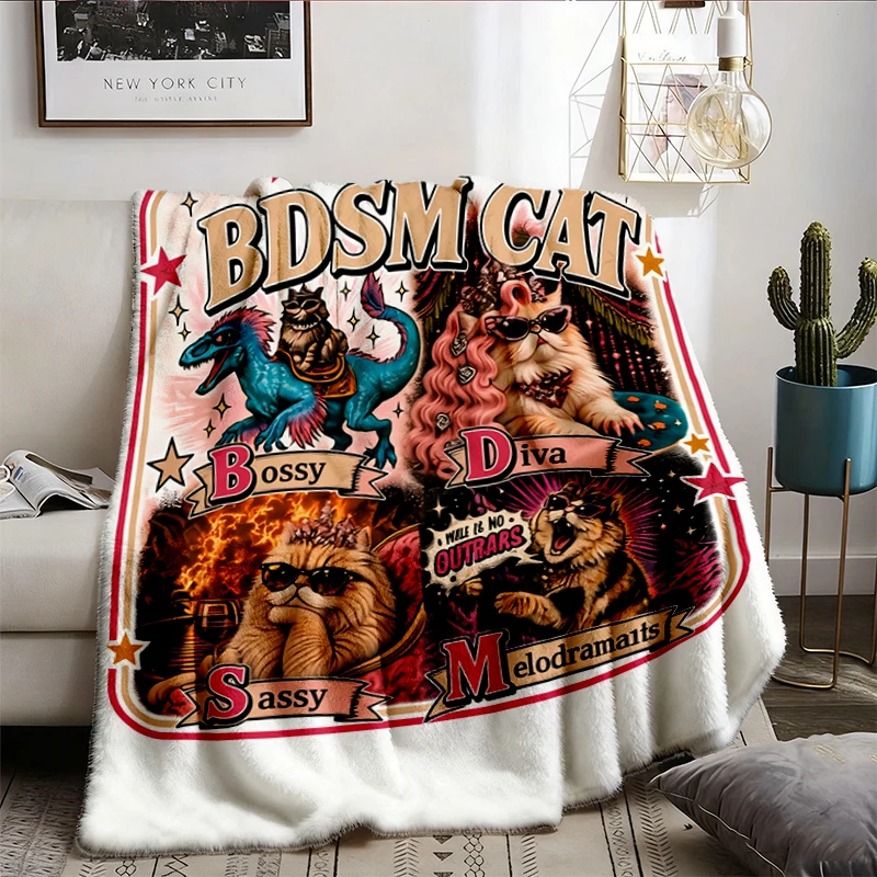 Yeah I'm Into BDSM Flannel Blanket, Princess Donut Samantha Mongo Flannel Throw, Dungeon Crawler Carl Cozy Blanket for D