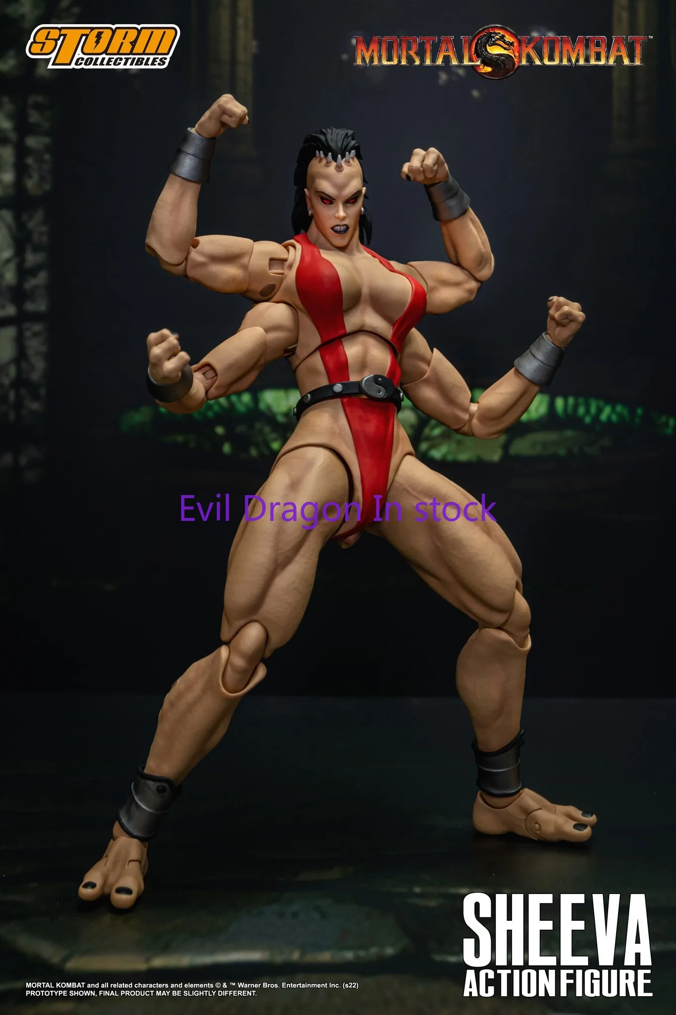 In Stock Xiwa Sheeva Women's Collectible Toy Mortal Kombat Four Hands Battle Storm Action Figure Toy Collectible Gift