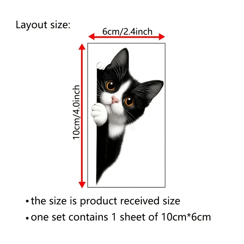 Very Cute Black Cat Switch Stickers PVC Removable Wall Sticker Vinyl for Bedroom Living Room Home Decor Decals Socket Paste view 5