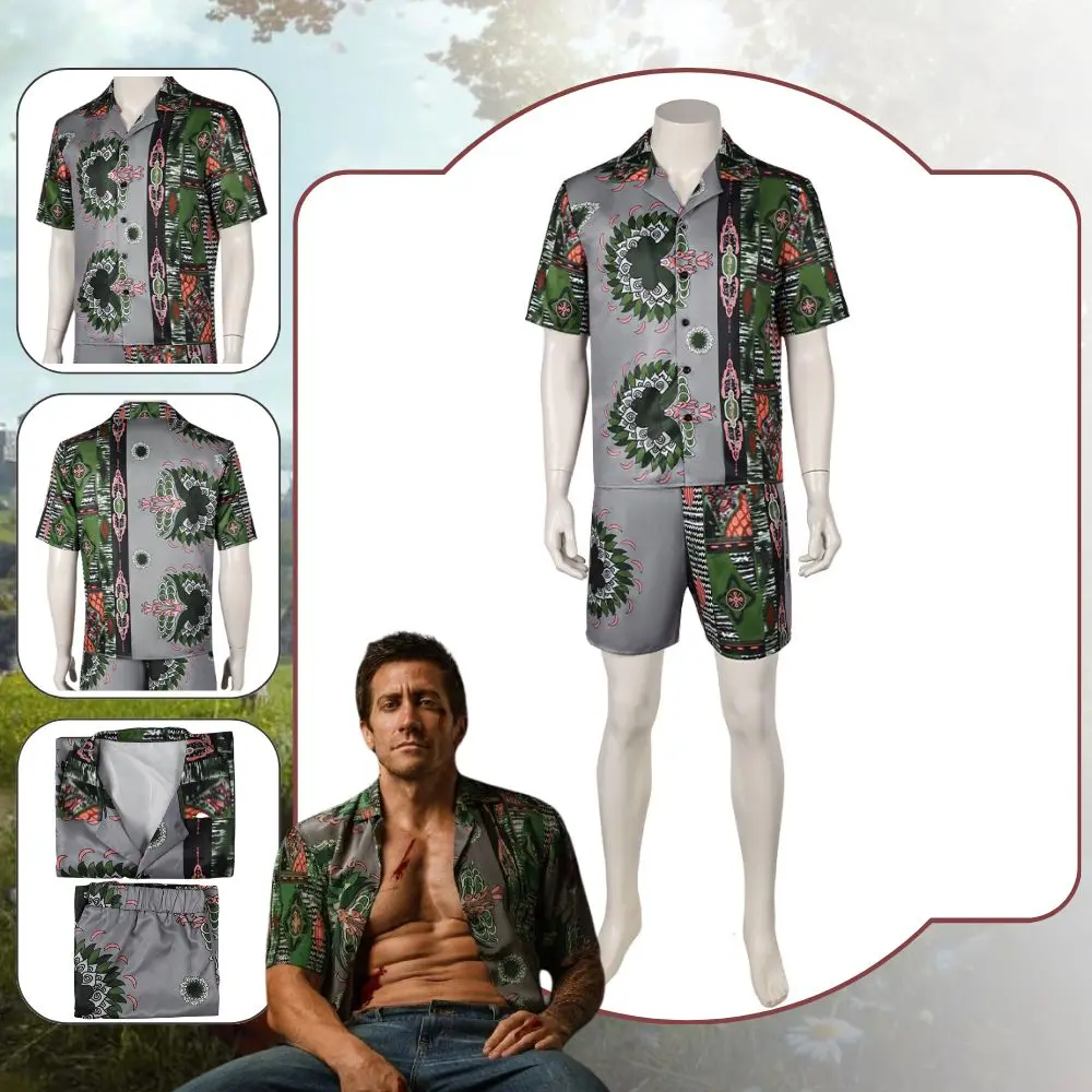 달튼 코스프레 로드 하우스 코스튬 판타지아 변장, 성인 남성용 티셔츠 반바지, 캐주얼 의상, 할로윈 카니발 파티 의류