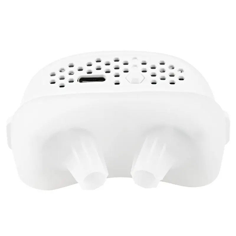 

Электронное устройство от храпа ABBO с регулируемой 3-скоростной настройкой, ремешком, двойной турбиной, мощным потоком воздуха и низким уровнем шума для сна без храпа