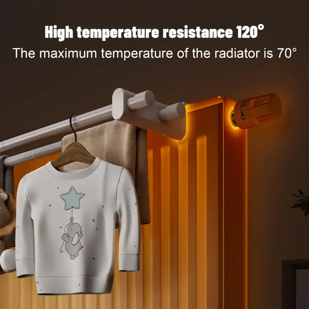 

Bathroom Towel Organizer Carbon Steel Clothes Drying Rack for Radiators with Dual Poles No-drilling for Easy for Radiator