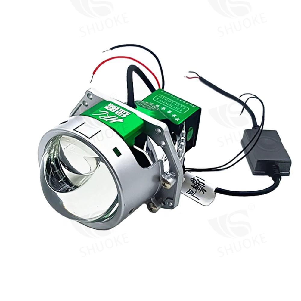 SHUOKE Bi LED 3 Inch Lens Laser Projector Headlight Hyperboloid Lenticular Hella 5 Car Diode Lens Dual Reflector Light