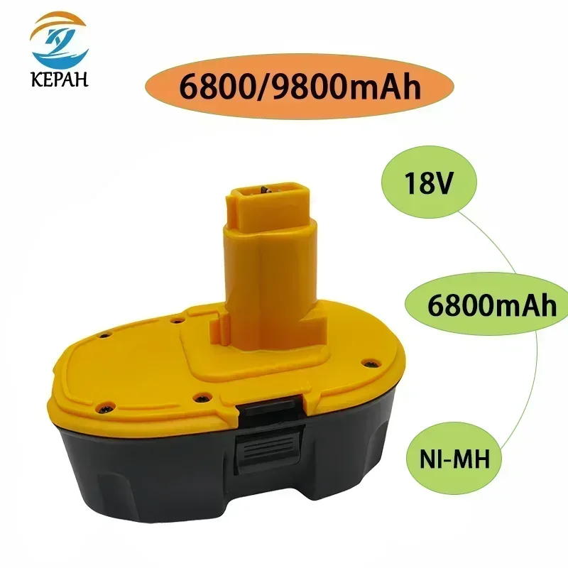 18V 6800/9800mAh Ni-MH power tools are suitable for Dewalt DC9096 DE9039 DE9095 DW9098 DE9503 DW9096 replacement battery L30