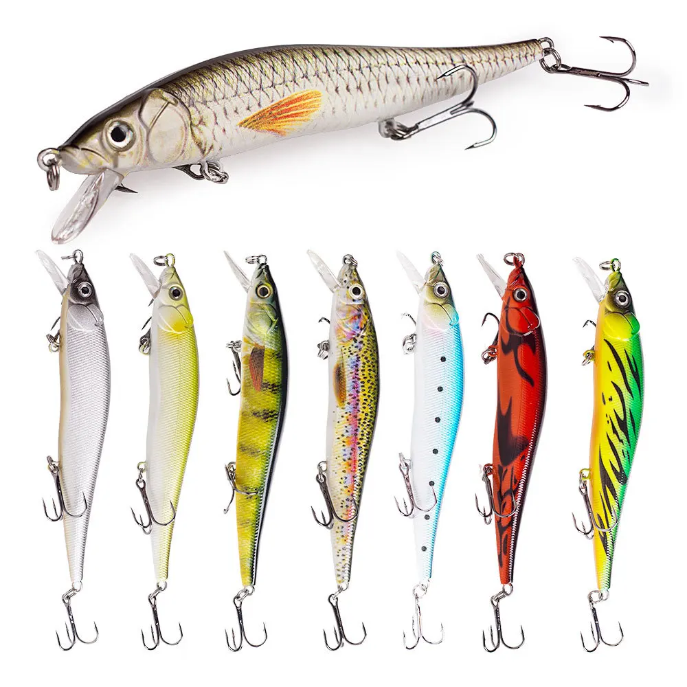 1 Stück schwimmender Kunstköder, 12 cm, 13,5 g, Angelzubehör, Kunststoff-Bionikköder, harter Köder, Weitwurfköder, Bleistiftköder, harter Kunststoffkörper