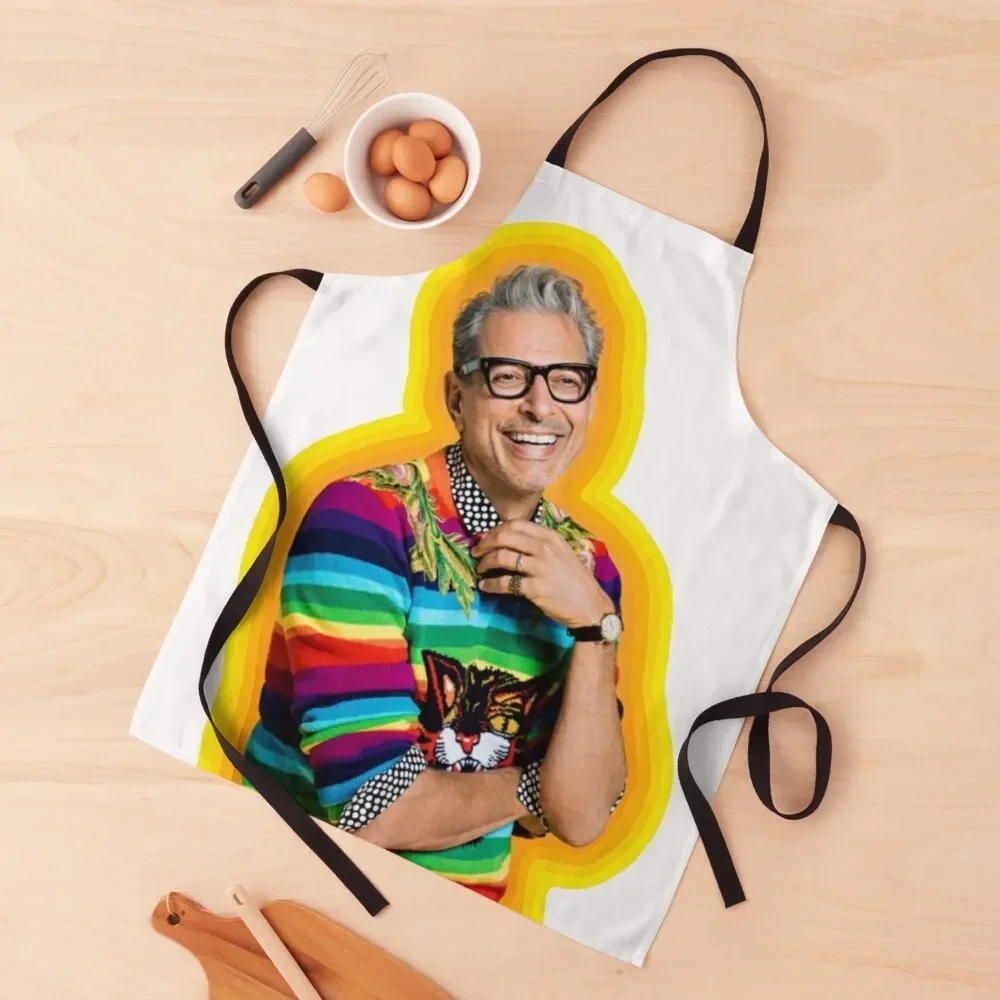 Jeff Goldblum of Happiness Apron Customizable Woman House Things For Home And Kitchen Apron