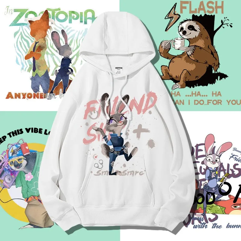 Judy And Nick Joint Hoodie Children Disney Mad City Anime Peripheral Coat Boy Clothing Trend