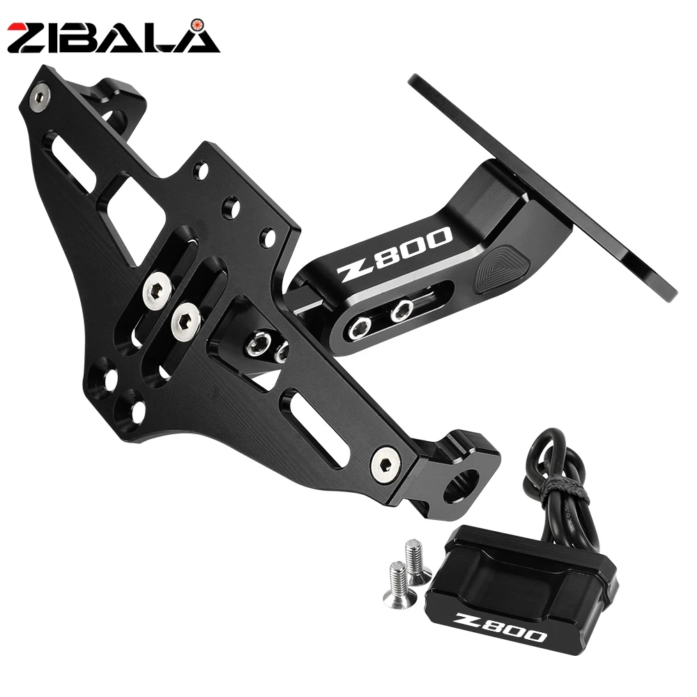 

For KAWASAKI Z800 2013 2014 2015 2016 2017 Motorcycle License Plate Holder Bracket Rear Tail Tidy Fender Eliminator LED Light