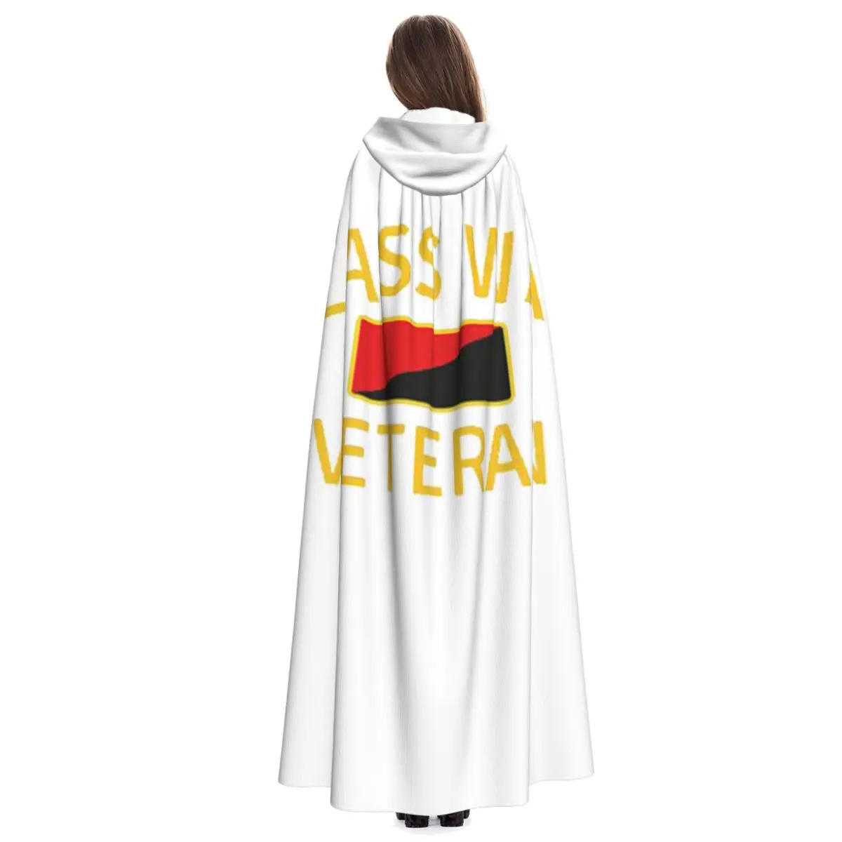 Class War Veteran Long Hooded Cloak Witch Medieval Costume Cosplay Cape HalloweenCoat Adult Unisex - view 6