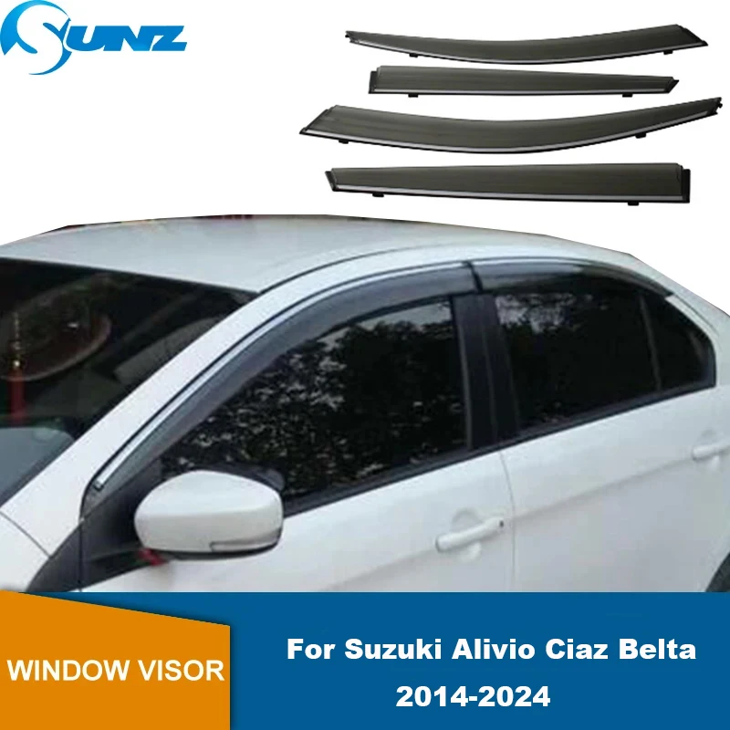 

Side Window Deflector For Suzuki Alivio Ciaz Belta 2014 2015 2016 2017 2018 2019 2020 2021 2022 2023 2024 Sun Rain Wind Guard