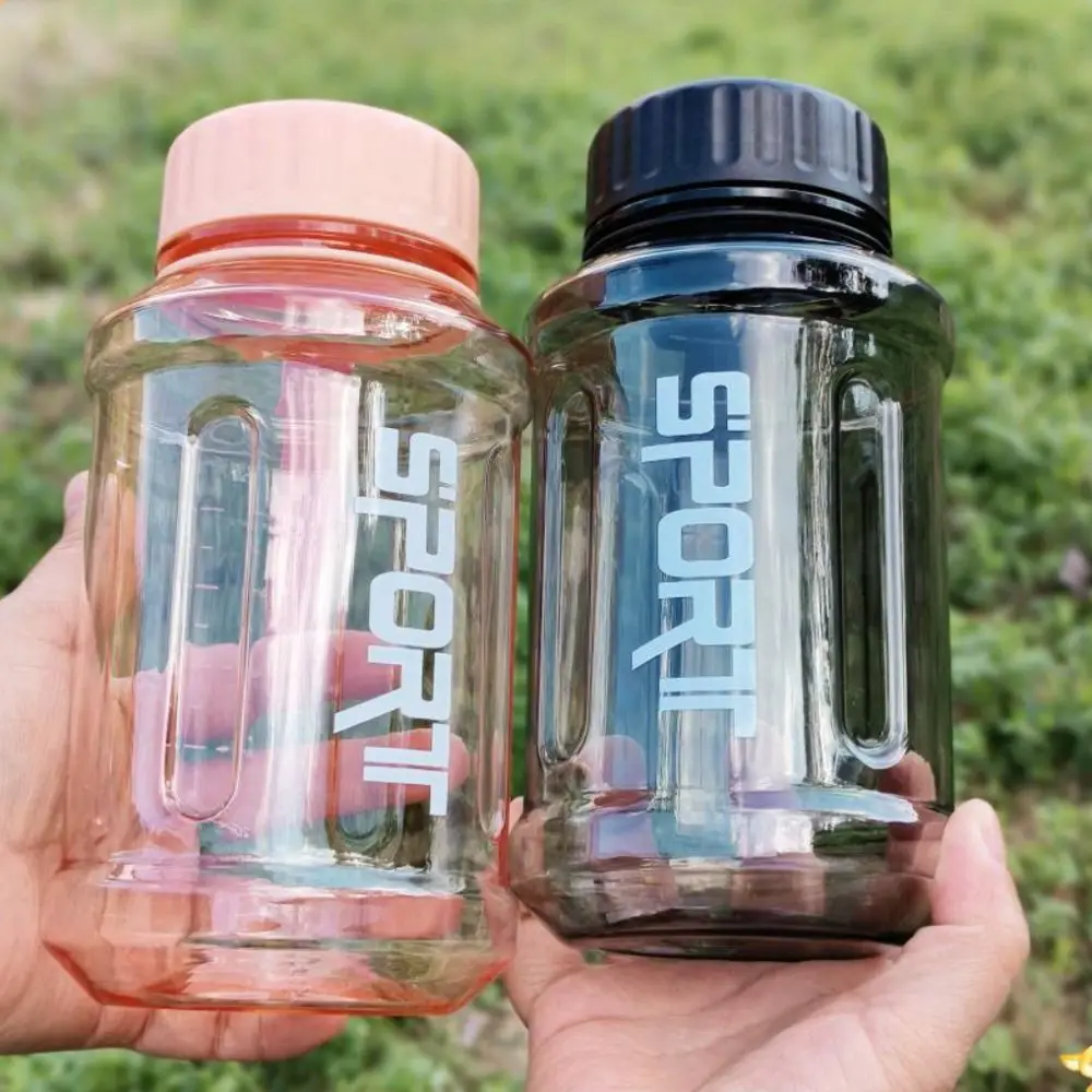 850/1300ml Sports Water Cup Graduated Transparent Fitness Water Bottle Portable Leakproof Fitness Drinking Bottle Camping