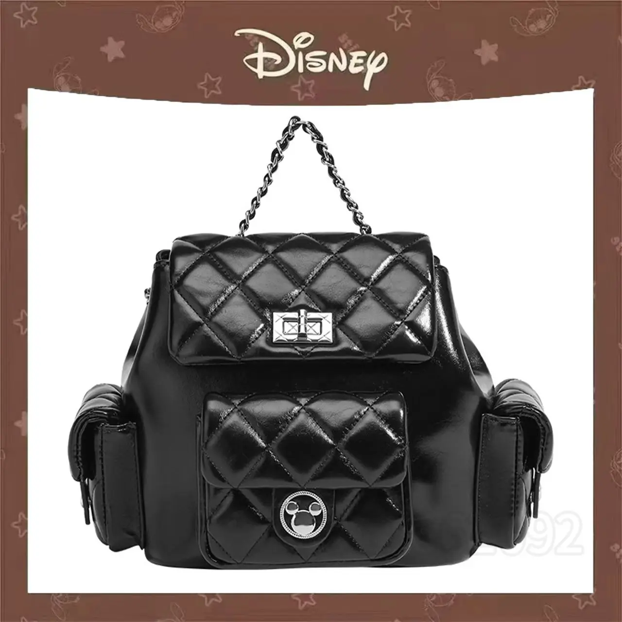 

Новый мини-рюкзак Disney Mickey, роскошный брендовый женский мини-рюкзак, высококачественный рюкзак для отдыха и путешествий с героями мультфильмов, большой вместительности