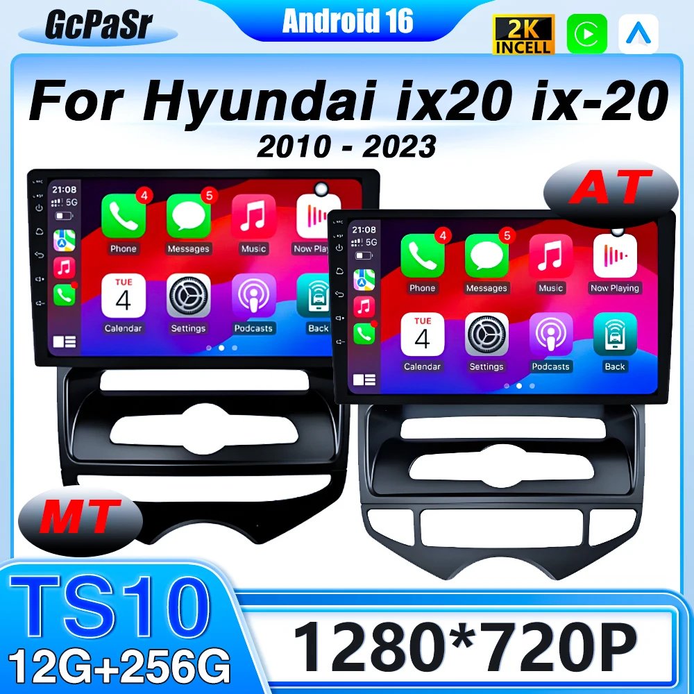 

TS10CPU Мультимедиа для Hyundai ix20 ix-20 2010-2023 Auto MT Android 15, автомобильная радиосистема, стереосистема Carplay, навигация, авторадио, GPS 4G