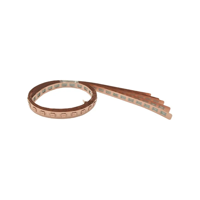 21700-1p Pure Copper Busbar 0.3mm Thick Center Distance 21.4mm Free Cut Custom Length No Support Required for Electrical Applica