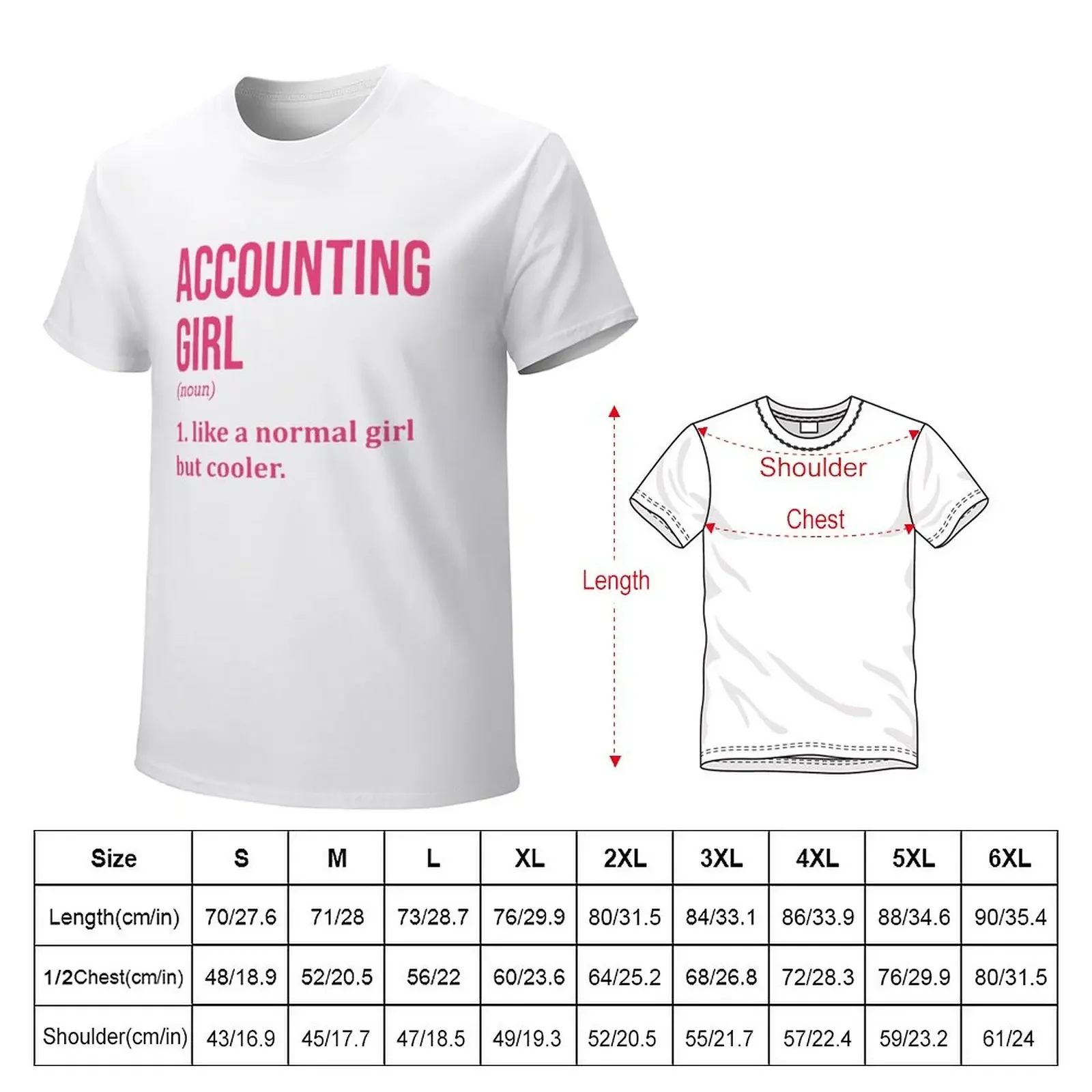 Accounting girl T-Shirt blacks oversized vintage mens t shirts casual stylish oversizeds funnys customs mens clothes