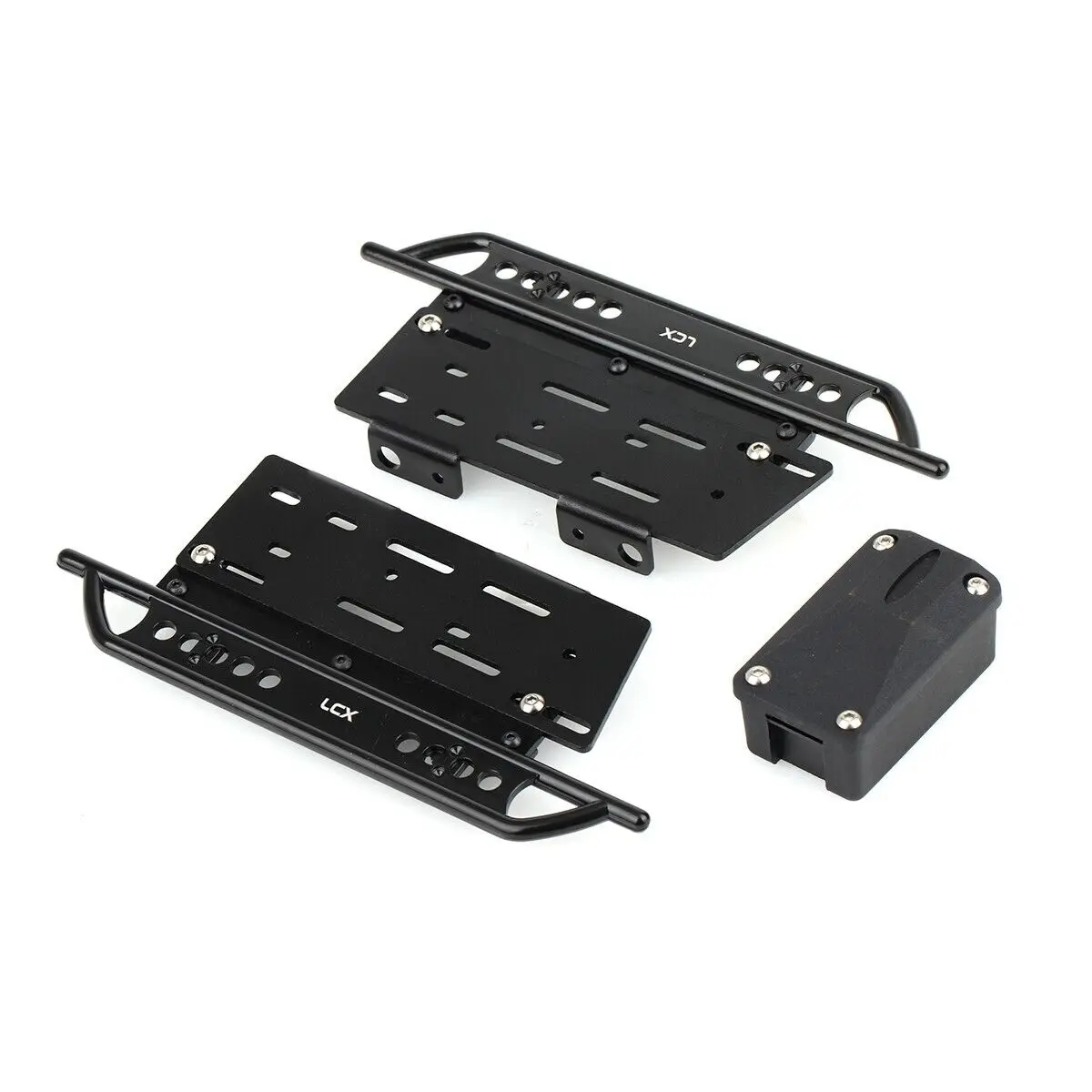 LCX 레이싱 1/10 RC 크롤러, 알루미늄 락 슬라이더, 사이드 스텝 러닝 보드, Axial SCX10 II 90046 90047 업그레이드 액세서리